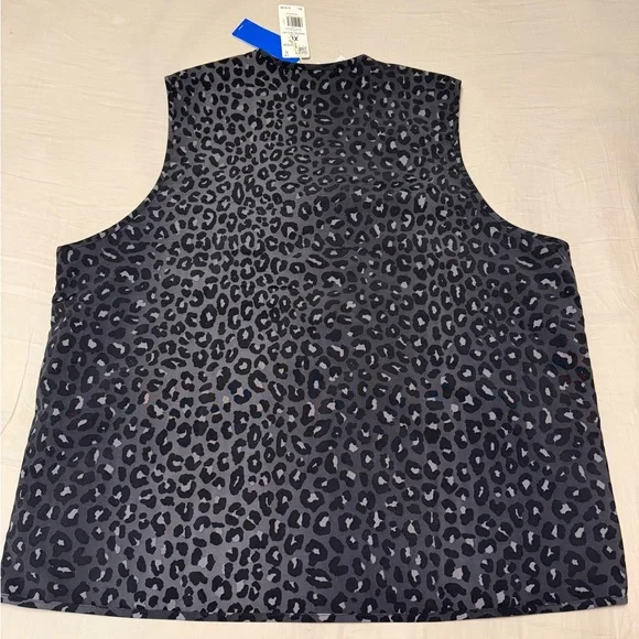 Adidas Dark Gray Leopard Print Vest - Picture 5 of 5